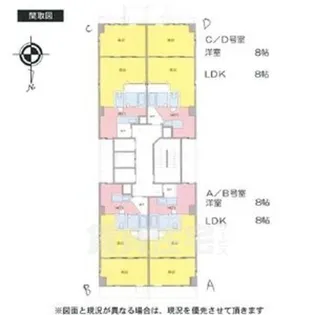 シティーライフ八田【3階】の間取り