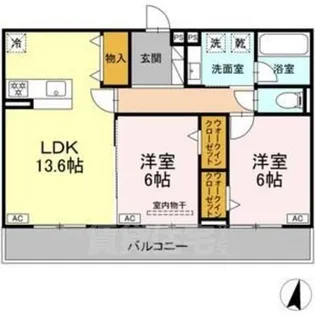 プルミエラムール【3階】の間取り