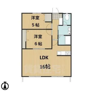 明宝マンション【2階】の間取り