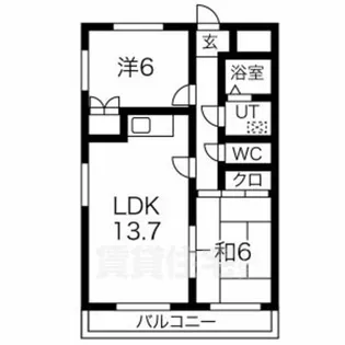 シャトル助光【2階】の間取り