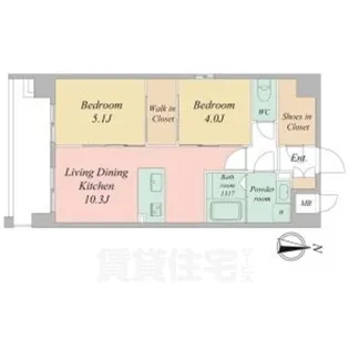 LiveCasa千本今出川【3階】の間取り