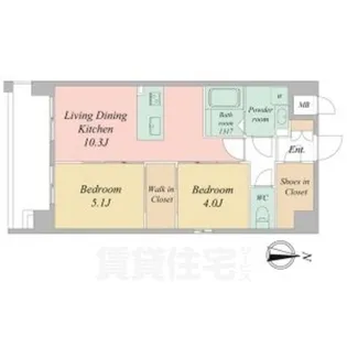 LiveCasa千本今出川【5階】の間取り