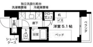 キャンパスヴィレッジ京都衣笠【1階】の間取り