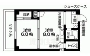 パールハイツ太秦【2階】の間取り