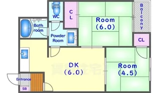 森マンション【3階】の間取り
