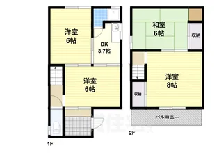 奈良県橿原市土橋町【一戸建】の間取り