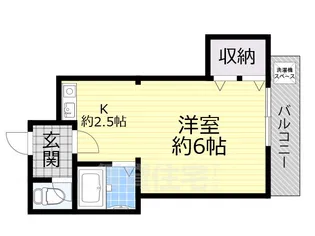 リバーサイド瓢箪山【2階】の間取り
