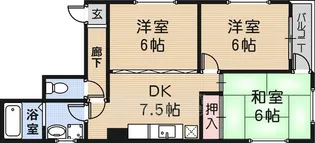 グリーンハイツ【3階】の間取り