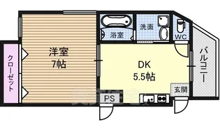 パーラム淡路【2階】の間取り