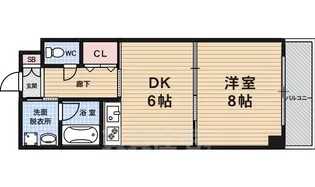 御所北エクセル三宅【1階】の間取り