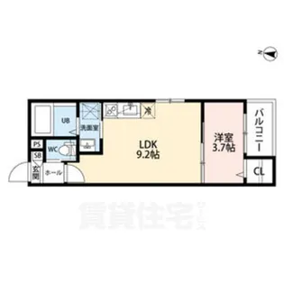 CRASTINE弥次ヱ町4丁目B棟【2階】の間取り