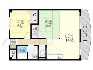 エスポワール南清水【8階】の間取り