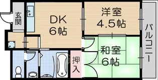 グランデージ元浜【2階】の間取り