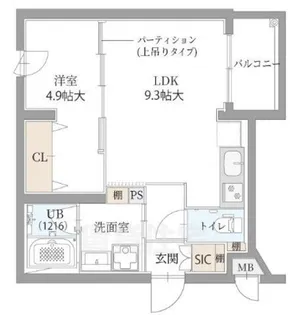 R..北車屋町【3階】の間取り