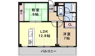 ランブラス桂川【2階】の間取り