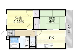 ハイム桜谷【2階】の間取り