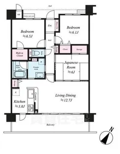 パデシオン西大路【10階】の間取り