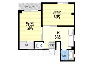 業平ハイツ【4階】の間取り
