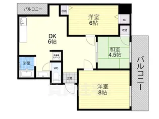 アネックス平野【505号室】の間取り