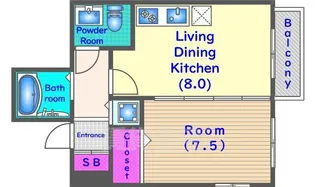 グランド・パルティール3【2階】の間取り