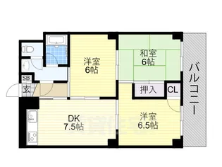 レジデンスハイビレッジ【2階】の間取り