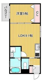 セレニティ加美南B棟【1階】の間取り