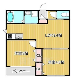 セレニティ加美南B棟【1階】の間取り