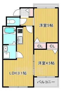 セレニティ加美南B棟【2階】の間取り