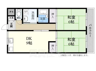 YD千代田(ワイディー千代田)【2階】の間取り