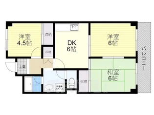 小浦ビューハイツ【2階】の間取り