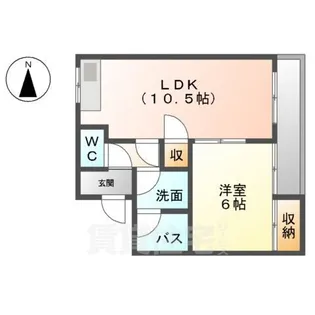 ラフォーレ妹尾【2階】の間取り