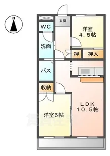 エスポアロイヤル【2階】の間取り