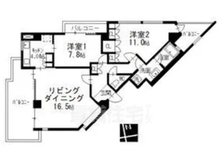 Ns21やごと A棟【3階】の間取り