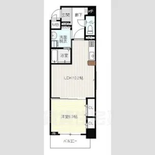 ラトレ白鳥【6階】の間取り