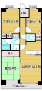 藤和ライブタウン洛西【3階】の間取り