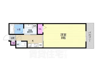 CREST TAPP 京都丹波口2【3階】の間取り