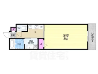 CREST TAPP 京都丹波口2【3階】の間取り