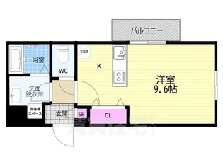 CREST TAPP 京都丹波口2【3階】の間取り