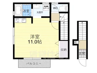 サンライズ尼ヶ辻P-2【2階】の間取り