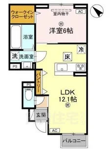 滋賀県草津市野路7丁目【アパート】の間取り
