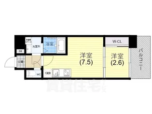 GENOVIA神戸新開地駅前【15階】の間取り