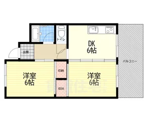 セントラルコート南桜塚【1階】の間取り