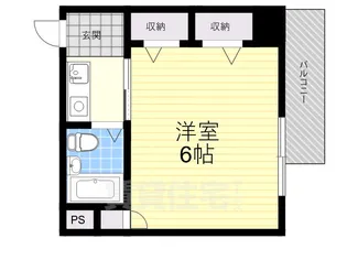 シェルプール弐番館【3階】の間取り