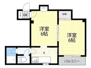 メゾン笹川【4階】の間取り