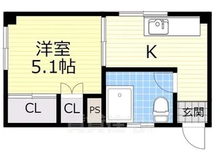 翠連マンション【2階】の間取り