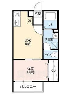 FreeHand 八田【1階】の間取り