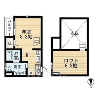 ピストハッタ【1階】の間取り