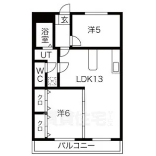 エレガンスニュー小川【2階】の間取り