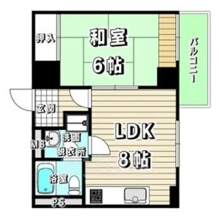 中京第3ビル【2階】の間取り