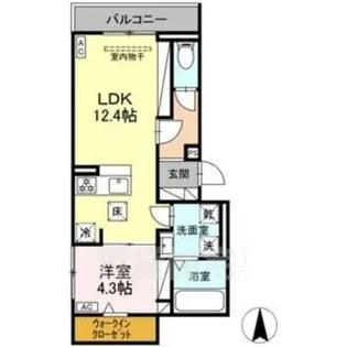 ルヴィータ本陣【1階】の間取り